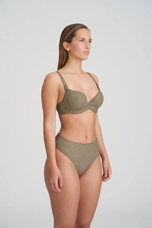 Jaanshi Free Size Bikini Set with Aqua Trimming Lingerie Bra Bikini Swim  Suit for Women