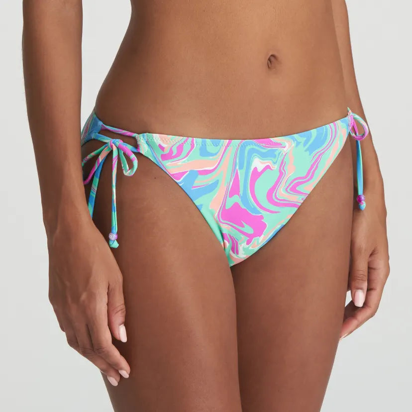 Aubani Bikini Briefs Waist Ropes In Ocean Swirt - Marie Jo