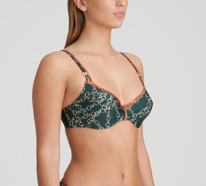 Tazar Bikini Top Full Cup In Malachite - Marie Jo