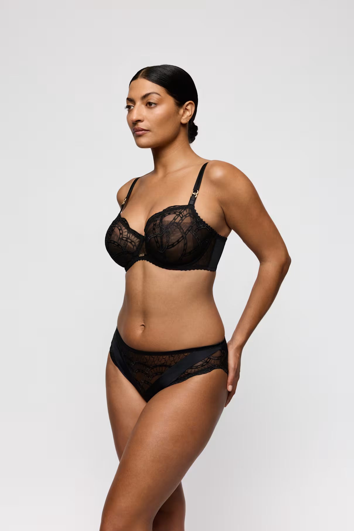 Naica Balcony Bra in Black - Prima Donna