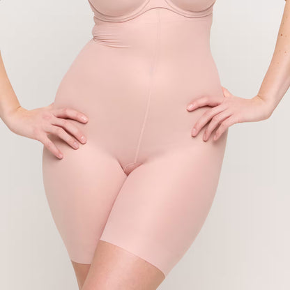 Figuras Smoothing High Briefs W. Legs In Powder Rose - Prima Donna