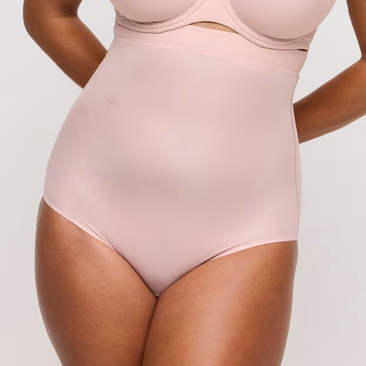Figuras Smoothing High Briefs In Powder Rose - Prima Donna