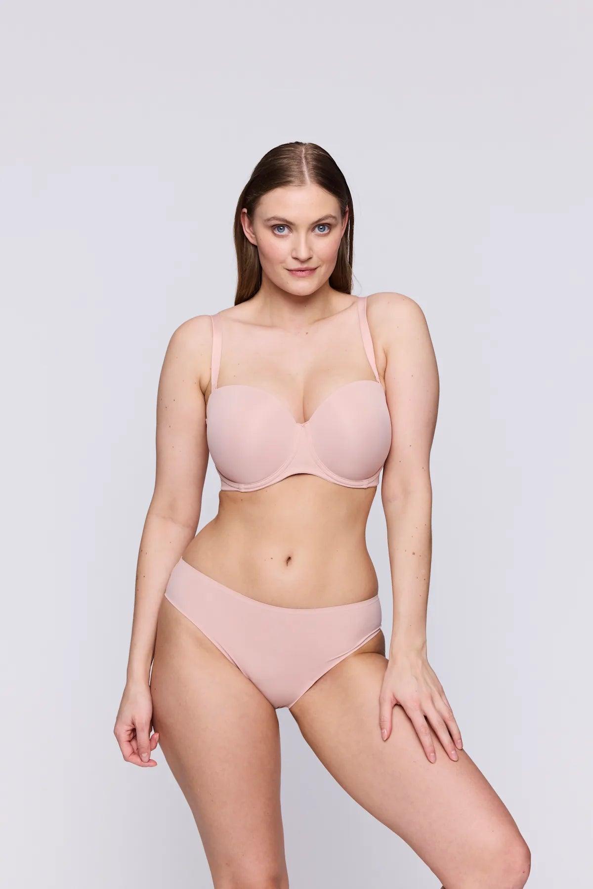 Soutien-Gorge Rembourré Figuras Sans Bretelles Rose Poudré - PrimaDonna