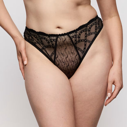 Naica Thong in Black - Prima Donna
