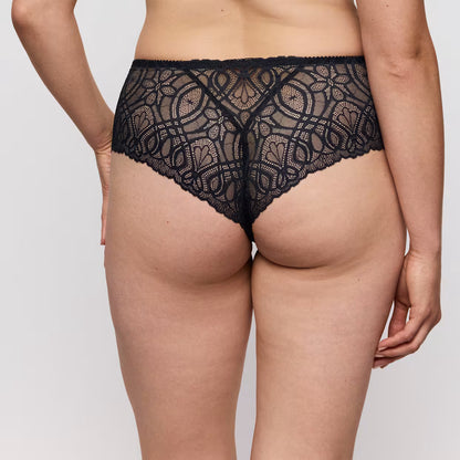 Salerno Luxury Thong in Black - Prima Donna