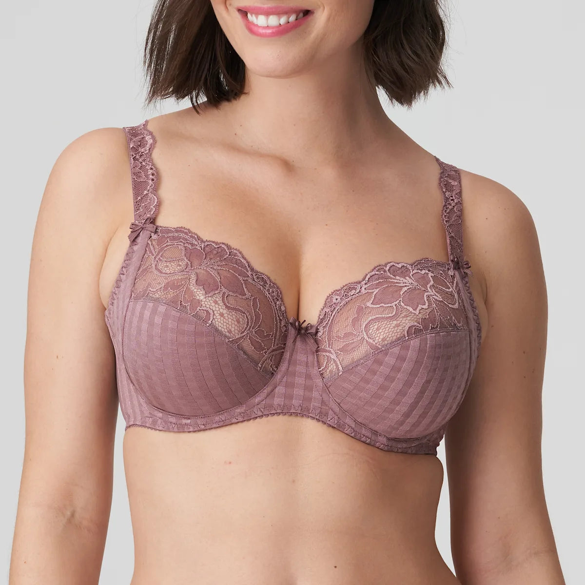 Madison Full Cup In Satin Taupe - Prima Donna