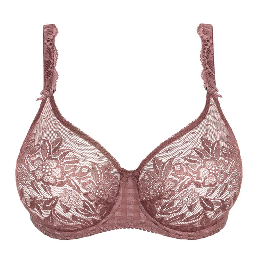 Madison Non Padded Full Cup Seamless Bra In Satin Taupe - Prima Donna