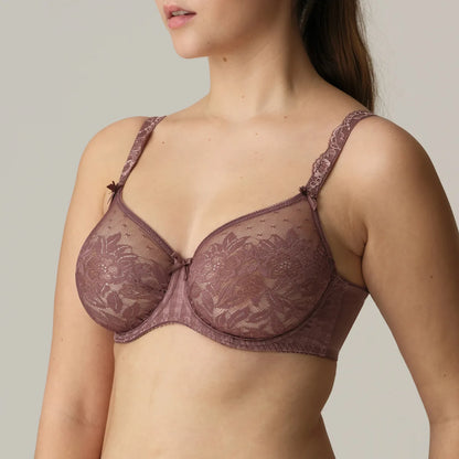 Madison Non Padded Full Cup Seamless Bra In Satin Taupe - Prima Donna