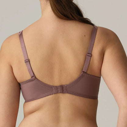 Madison Non Padded Full Cup Seamless Bra In Satin Taupe - Prima Donna