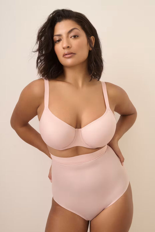 Figuras Smoothing High Briefs In Powder Rose - Prima Donna