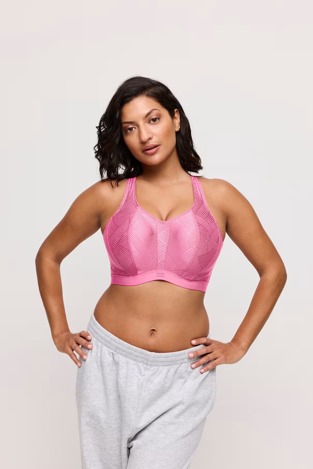 The Game Padded Sports Bra In Orchid Pink - Prima Donna