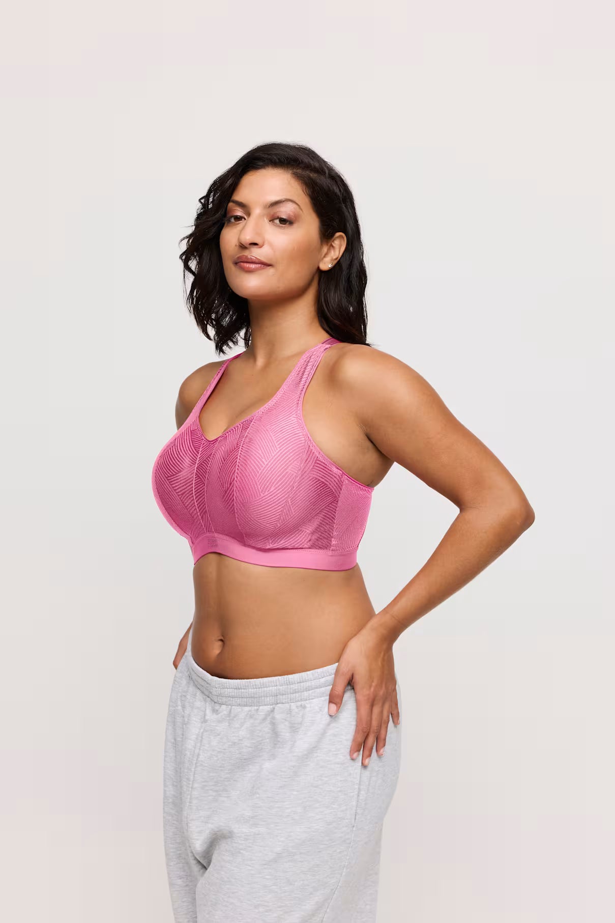 The Game Padded Sports Bra In Orchid Pink - Prima Donna