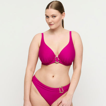 Uvita Bikini Top in Deep Magenta - Prima Donna