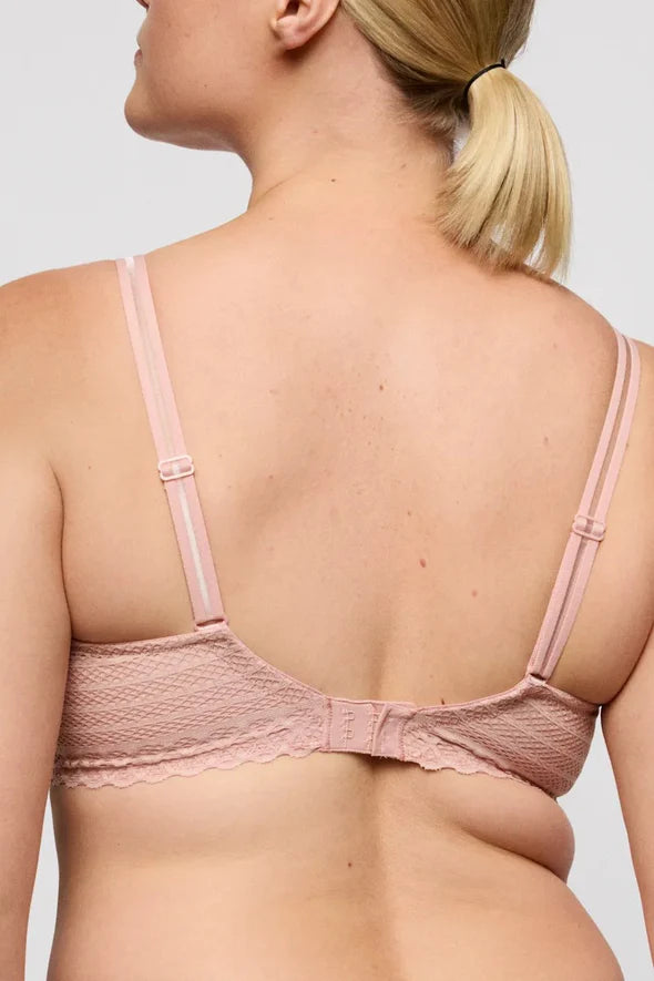 Twist Side Padded Heartshape Bra In Powder Rose - Prima Donna