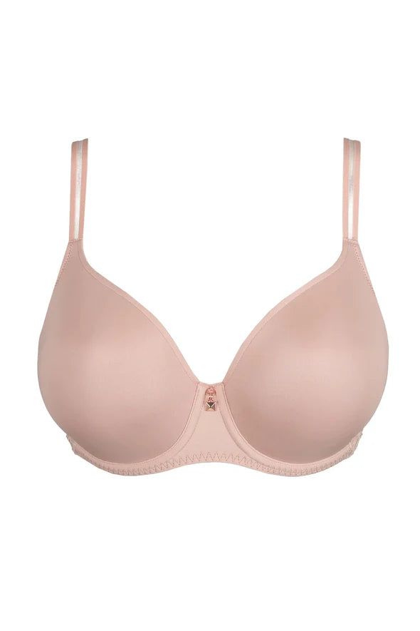 Twist Side Padded Heartshape Bra In Powder Rose - Prima Donna