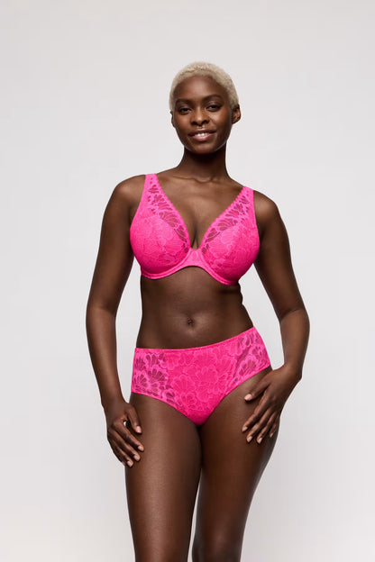 Mocuto Half Padded Plunge Bra in Pixie Blossom - Prima Donna