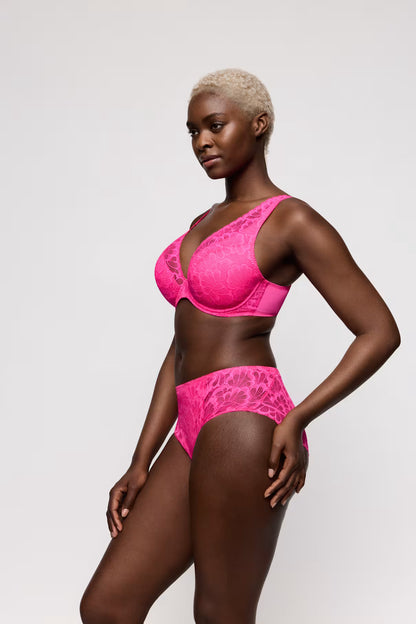 Mocuto Half Padded Plunge Bra in Pixie Blossom - Prima Donna