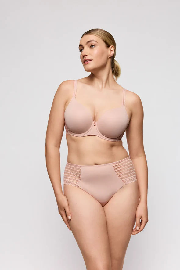 Twist Side Padded Heartshape Bra In Powder Rose - Prima Donna