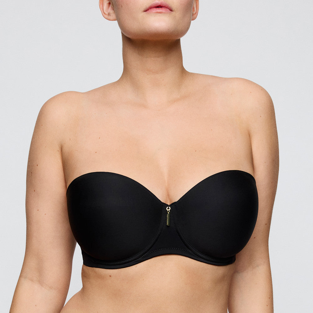 Twixie Padded Strapless Bra In Black - Prima Donna