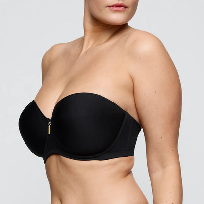 Twixie Padded Strapless Bra In Black - Prima Donna