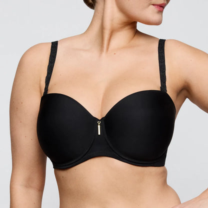 Twixie Padded Strapless Bra In Black - Prima Donna