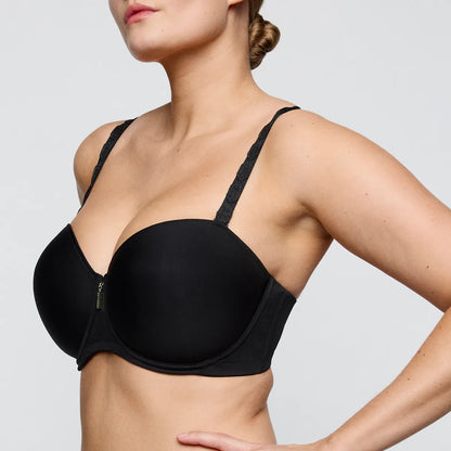 Twixie Padded Strapless Bra In Black - Prima Donna