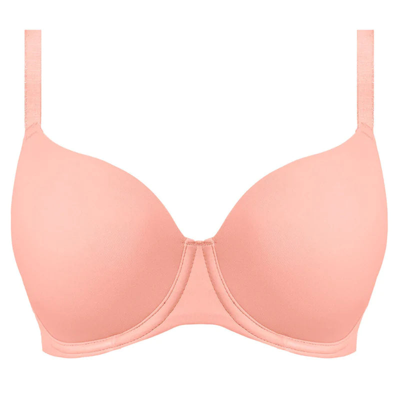 Freya Tailored Underwire Molded Plunge T-Shirt Bra in Ash Rose