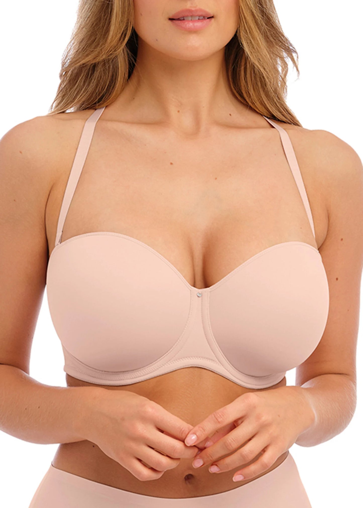 Aura UW Moulded Strapless Bra In Beige - Fantasie
