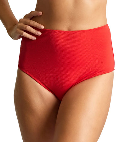 Aurora High Waist Brief In Aurora Red - Panache