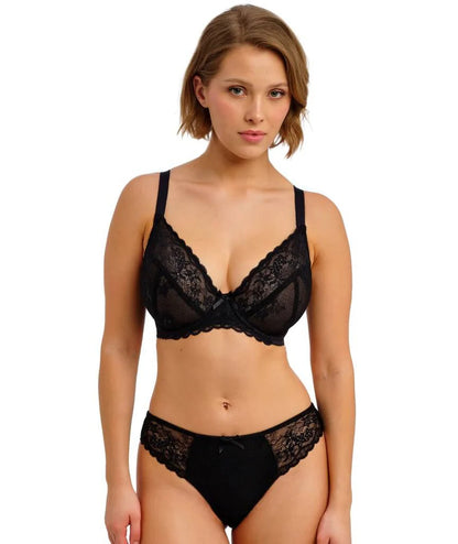 Quinn UW Plunge Bra in Black - Freya