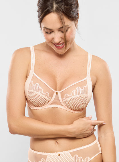 Luna Full Cup Lace Bra in Quartz - Empreinte