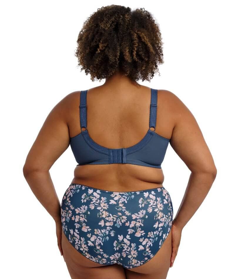 Kayla Underwire Bra In Teal Blossom - Goddess