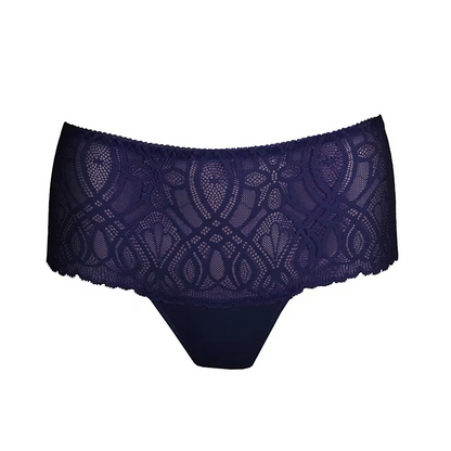 Salerno Luxury Thong In Midnight Blue - Prima Donna