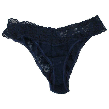3 Low Rise Thongs in Blushing Rose/Navy/Celeste Blue - Hanky Panky