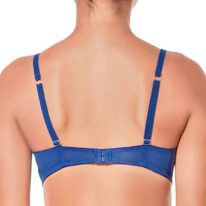 Parisienne Underwire Bra In Blue Electrique - Huit