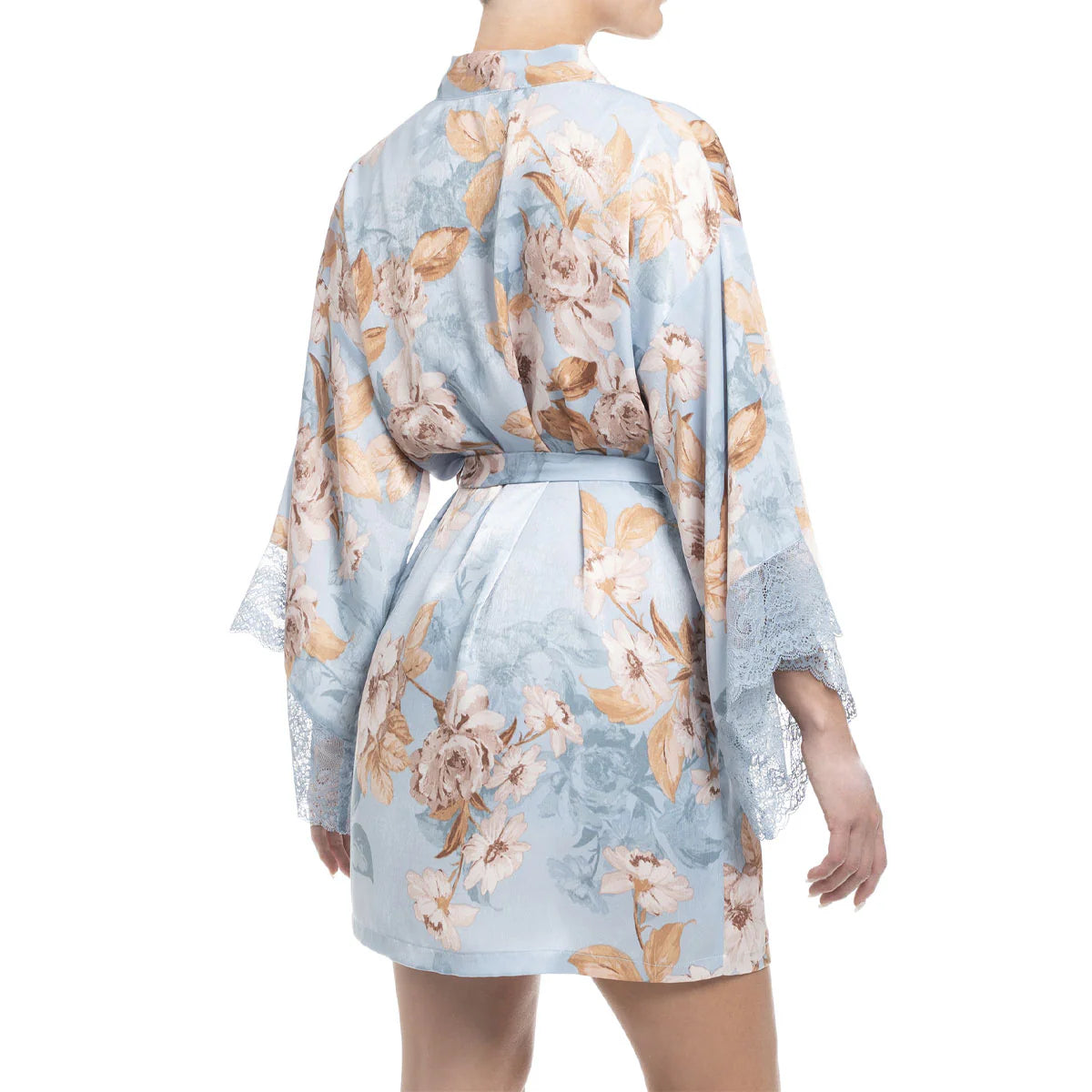 Carlie Wrap In Mineral Blue - In Bloom