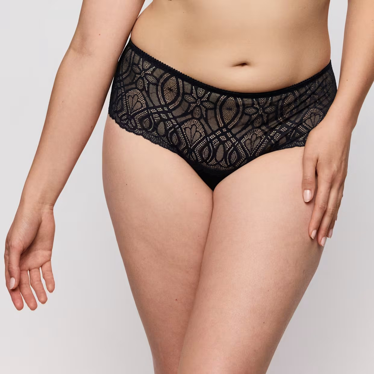 Salerno Luxury Thong In Midnight Blue - Prima Donna