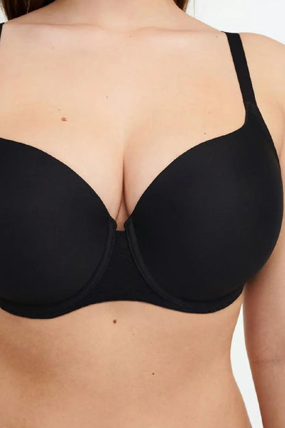 Norah Comfort Smooth Sweetheart T-Shirt Bra In Black - Chantelle