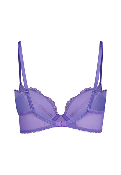 Superboost Lace Padded Plunge Bra In Purple Hebe - Gossard