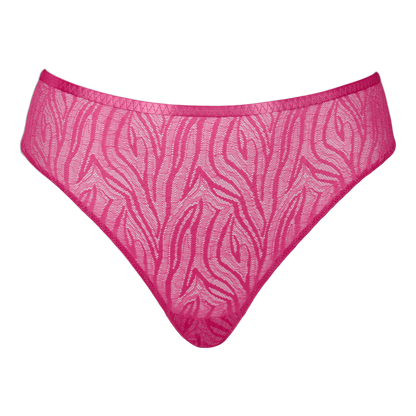 Lace Daze Brazilian Brief In Lipstick Pink - Curvy Kate