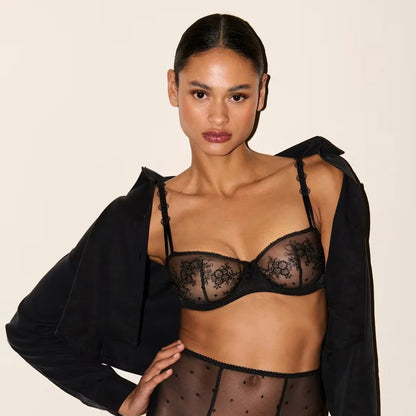 Annaelle Balcony Vertical Seam Bra In Black - Marie Jo