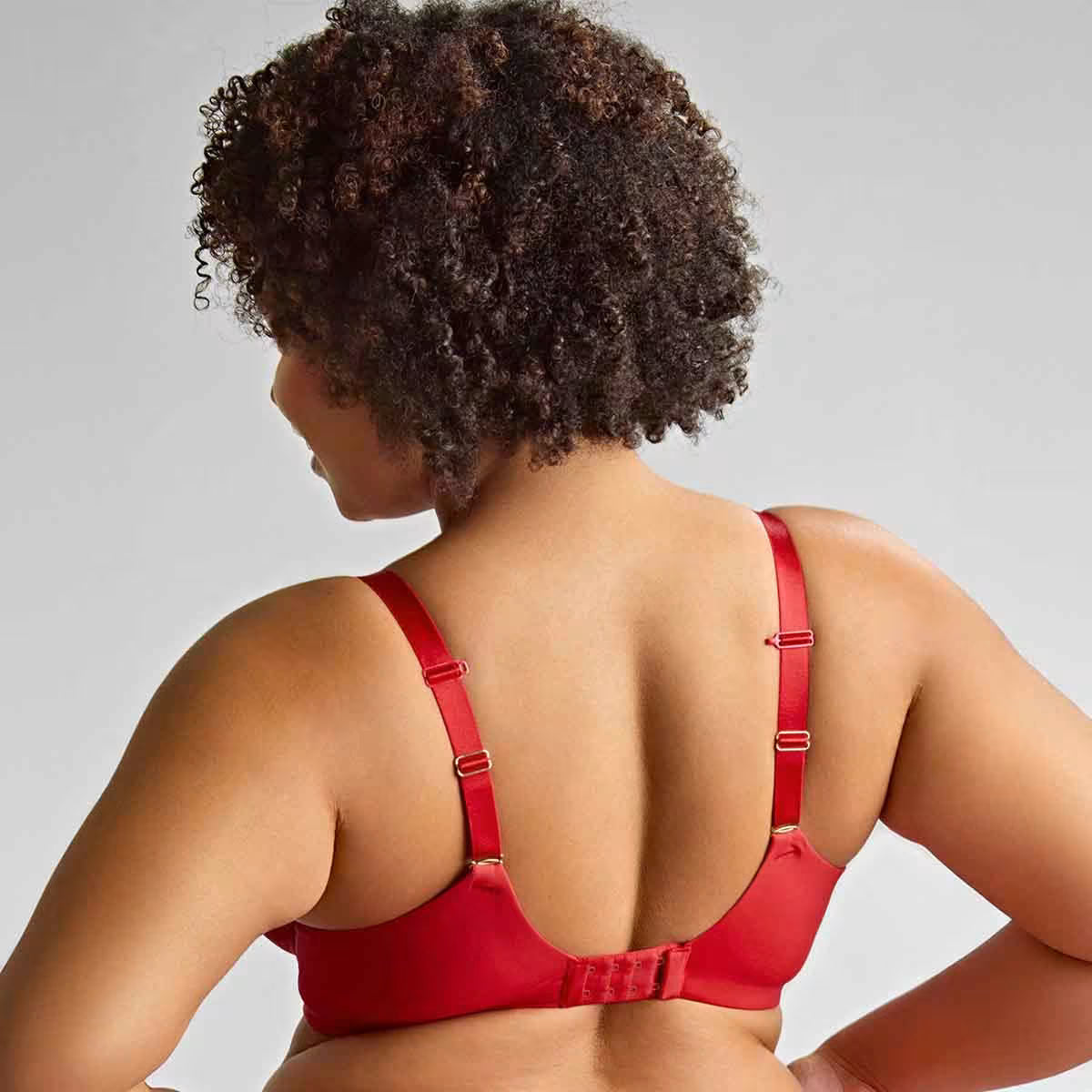 Sophia Plunge Bra In Red - Sculptresse