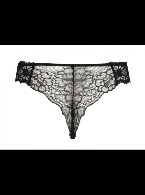 Sublime En Dentelle Thong In Black - Lise Charmel