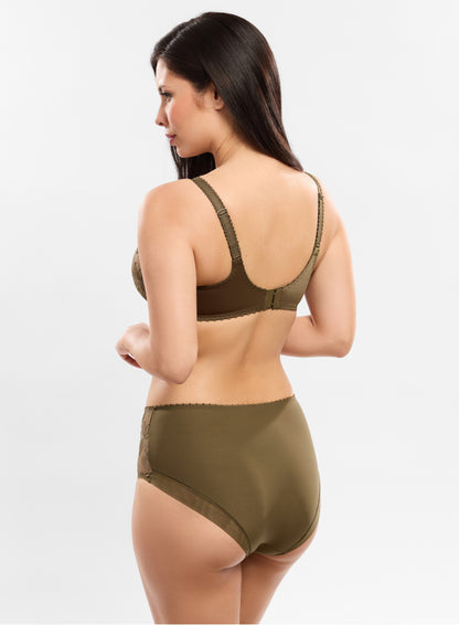 Alix Underwired Low Necked Bra In Bronze - Empreinte