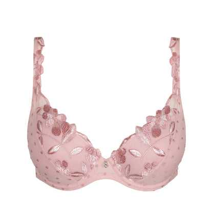 Agnes Padded Plunge Bra In Vintage Pink - Marie Jo