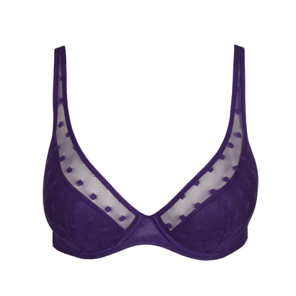 Tulio Half Padded Plunge Bra In Majestic Purple - Marie Jo