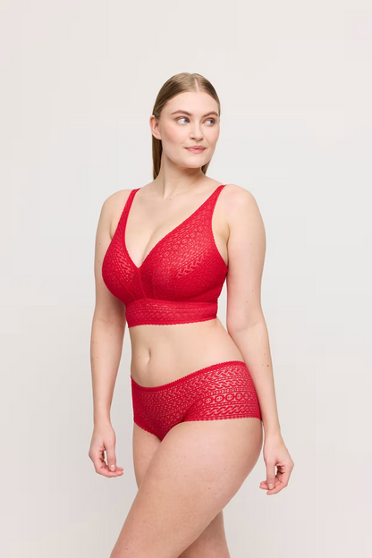 Montara Luxury Thong In True Red - Prima Donna
