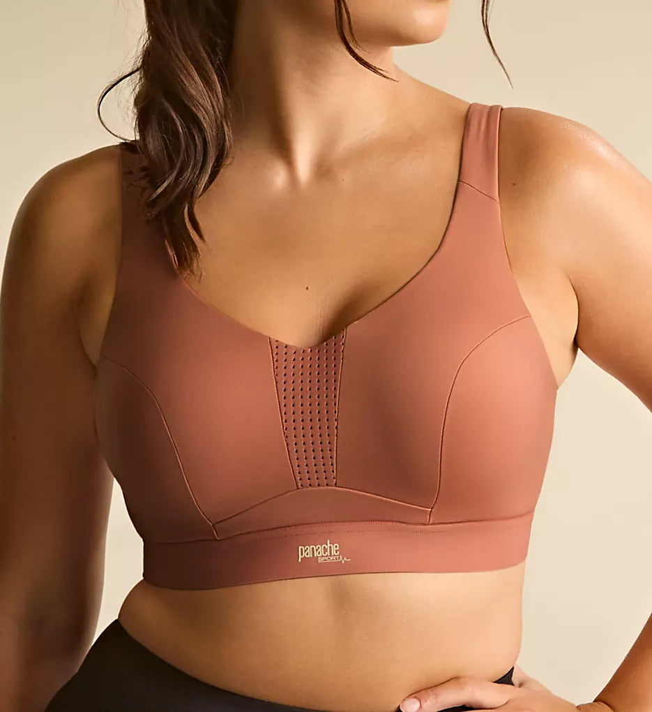 Non-Padded Sports Bra In Sienna - Panache