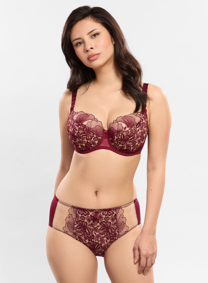 Agathe Full Panty In Amarante - Empreinte
