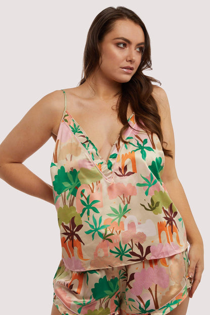 Alja Horvat Recycled Satin Cami Top - Playful Promises